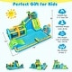 preview thumbnail 4 of 7, Outdoor Blow Up Waterslides w/Basketball Rim & Splash Pool for Party