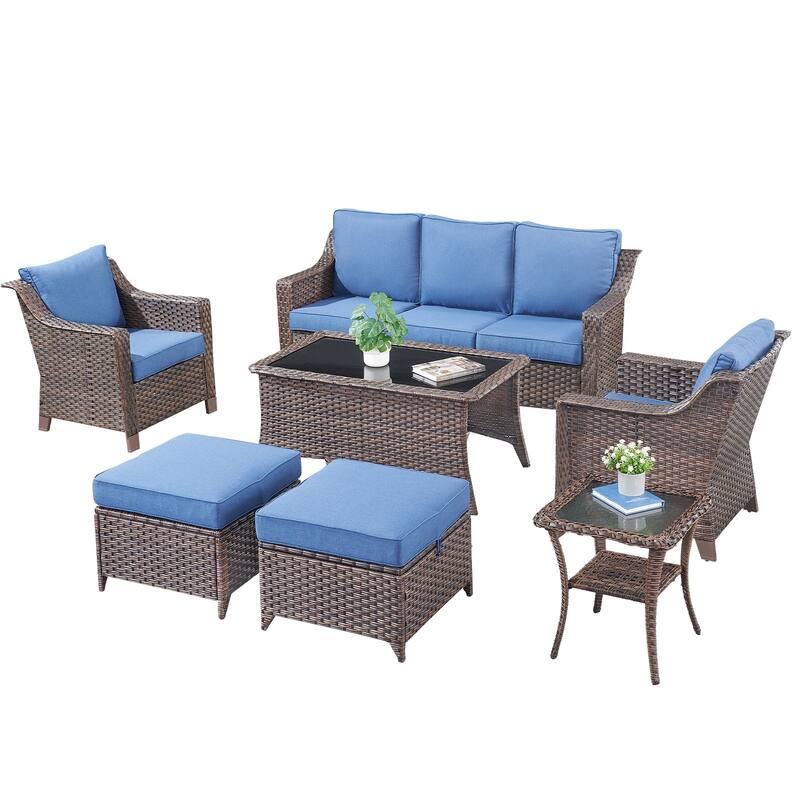 Outside Patio Sofa Chair with Cushions
