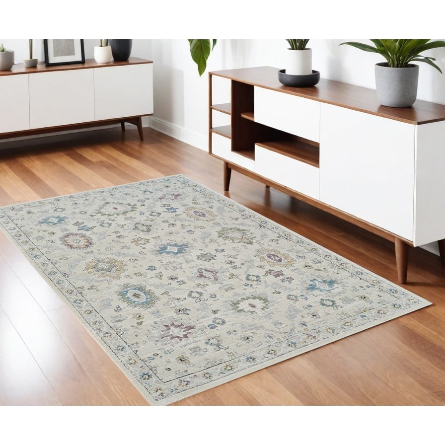 Betab Distressed Abstract Stain Resistant Durable Area Rug By HomeRoots