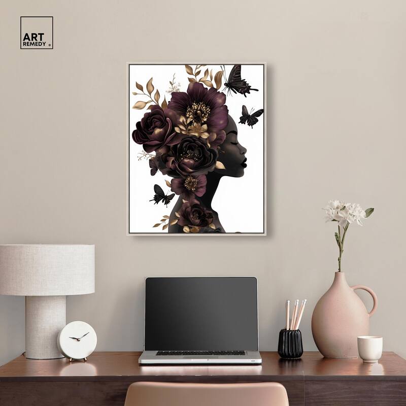 In Her Thoughts II Canvas by Art Remedy