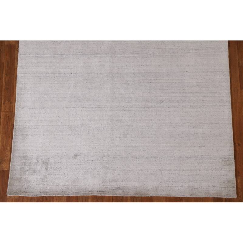 Hand Knotted Oriental 100% Wool Carpet Tribal Contemporary Beige & Ivories Gabbeh Area Rug - 5' 8'' X 5' 4''