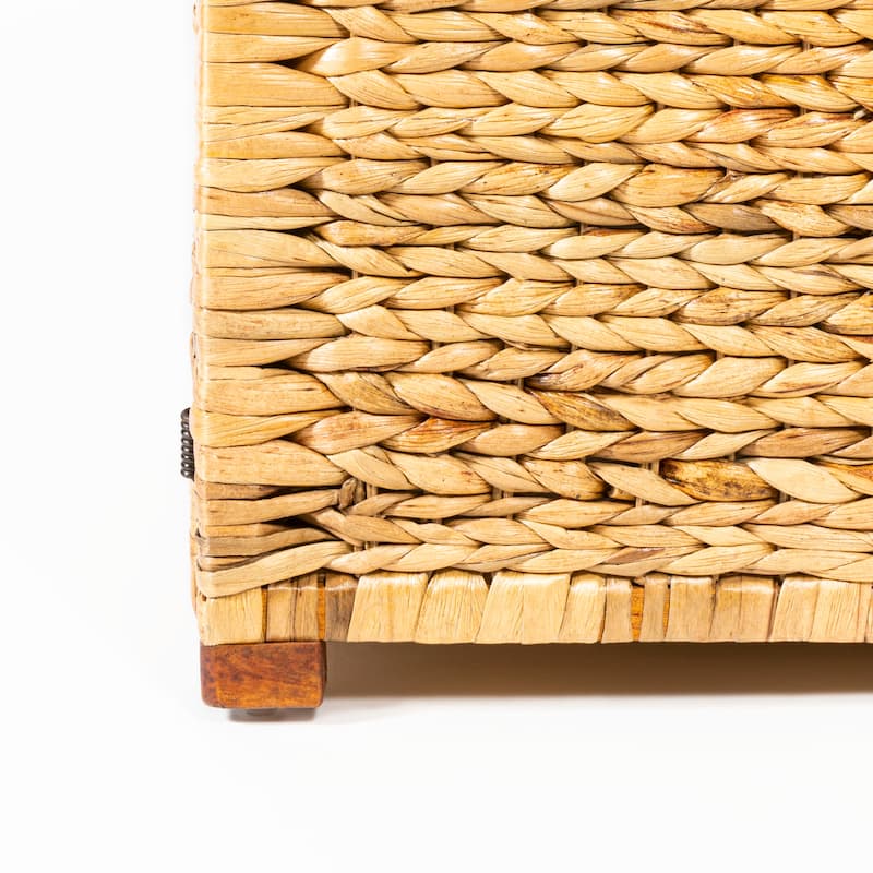 happimess Anada Wicker Weave 30" Storage Trunk, Natural