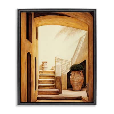 Stupell Timeless Architecture Interior Framed Floater Canvas Wall Art Design By Eduardo