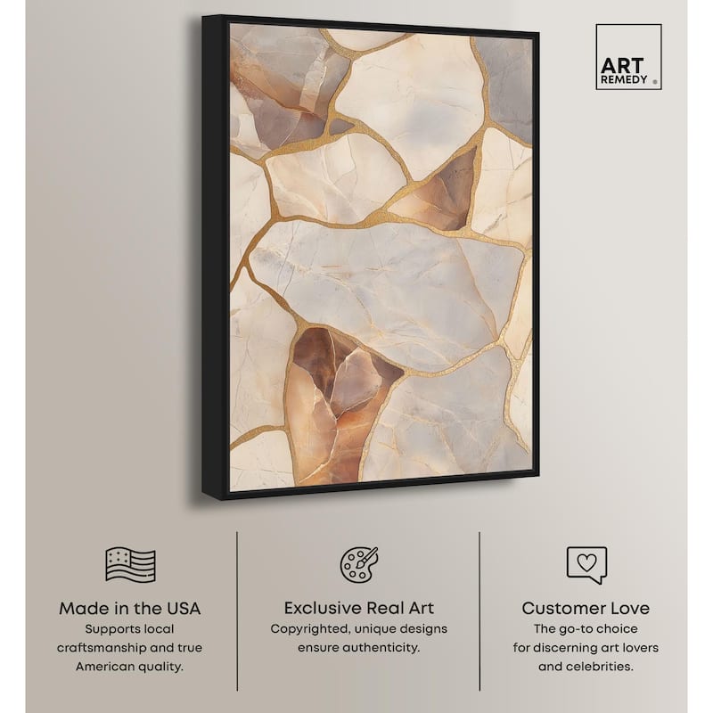 Textured Earthy Tones II Canvas by Art Remedy