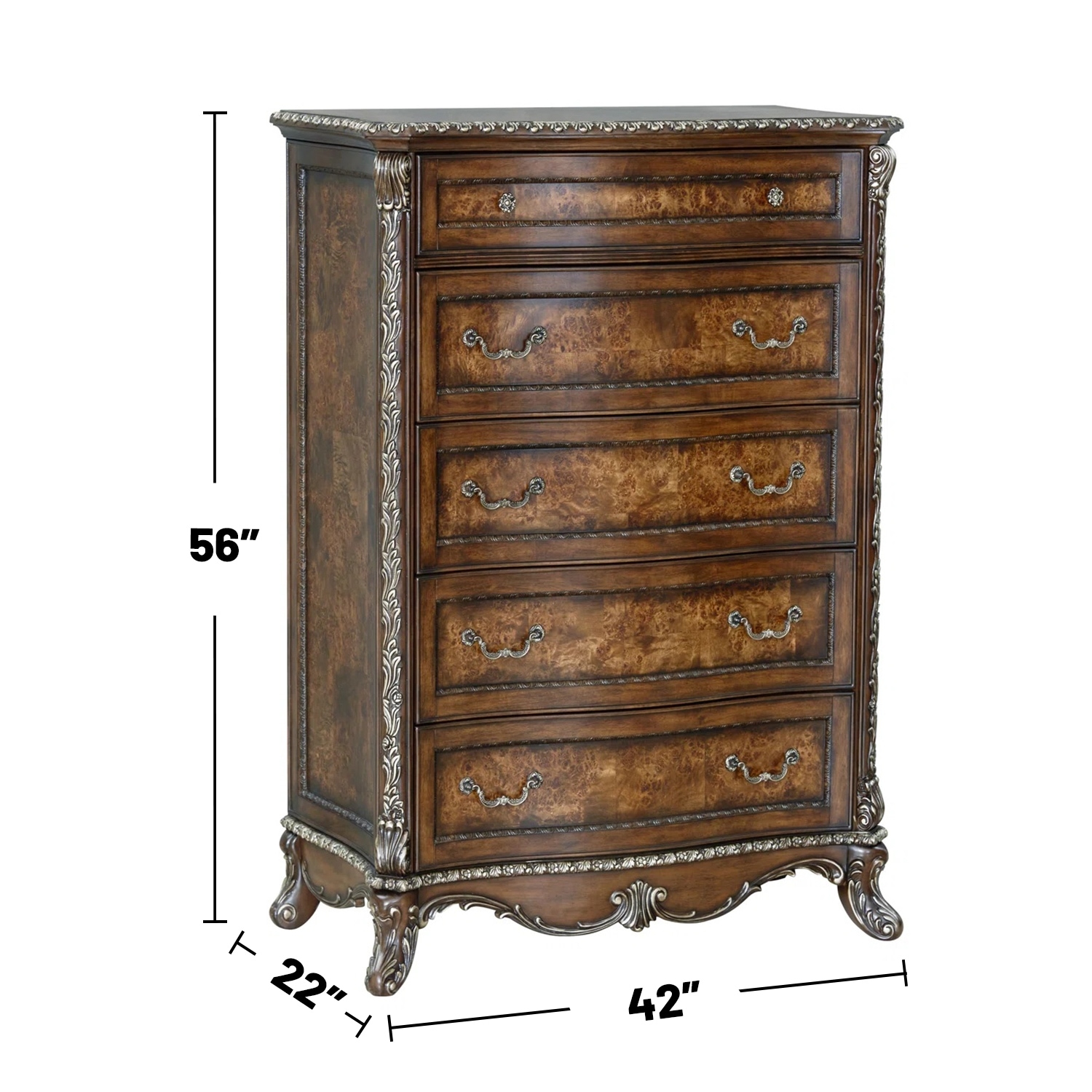 5-Drawers-Chest-with-Floral-