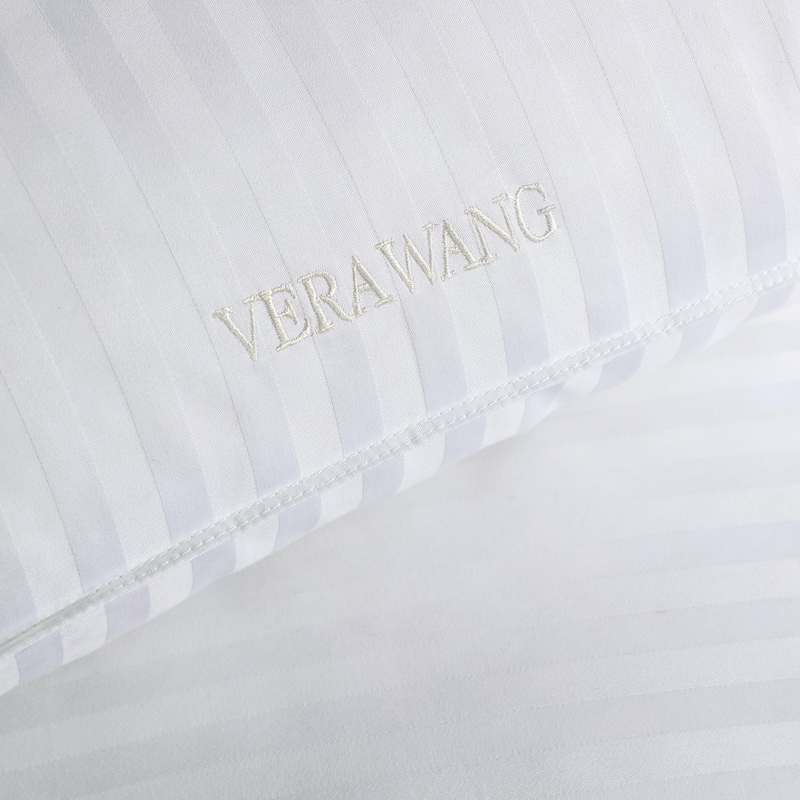 Vera Wang Signature White 2 Piece Standard Pillow Set