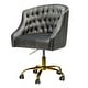 preview thumbnail 37 of 115, Lydia Swivel Height Adjustable Task Chair with Gold Base