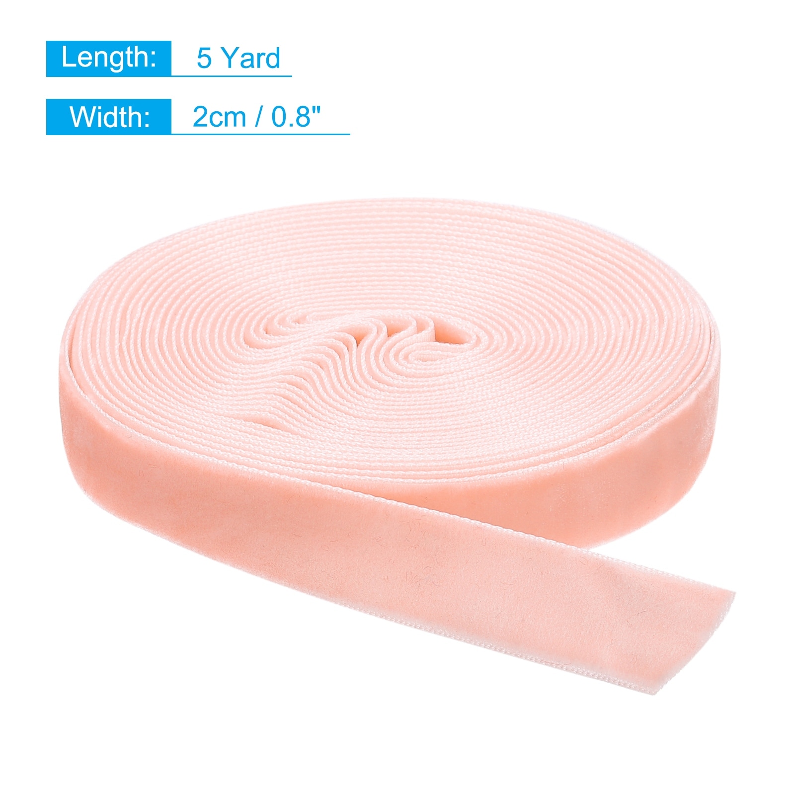 Velvet Ribbon Single Face Spool Silky Velvet Fabric for Bouquets DIY Crafts Gift Wrapping