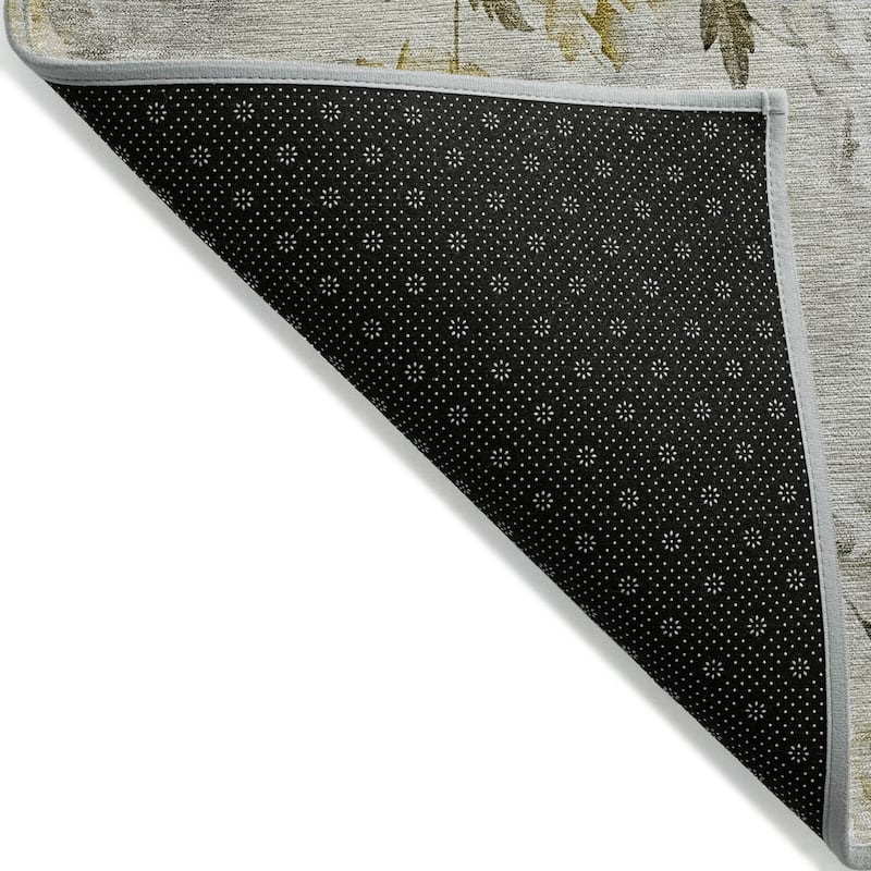 HomeRoots Floral Transitional Rectangle Outdoor Rug