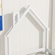 preview thumbnail 11 of 19, Twin House-Shaped Headboard Floor Bed with Handrails ,slats