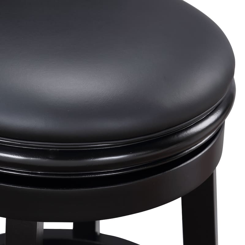Augusta Wood Upholstered Swivel Counter Barstool