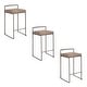 preview thumbnail 10 of 18, Carbon Loft Forrest Antique Stackable Fully Welded Counter Stool (Set of 3)