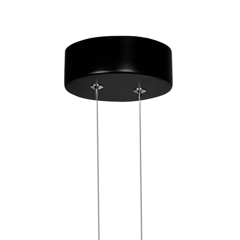 Pulley 10 in LED Black Mini Pendant