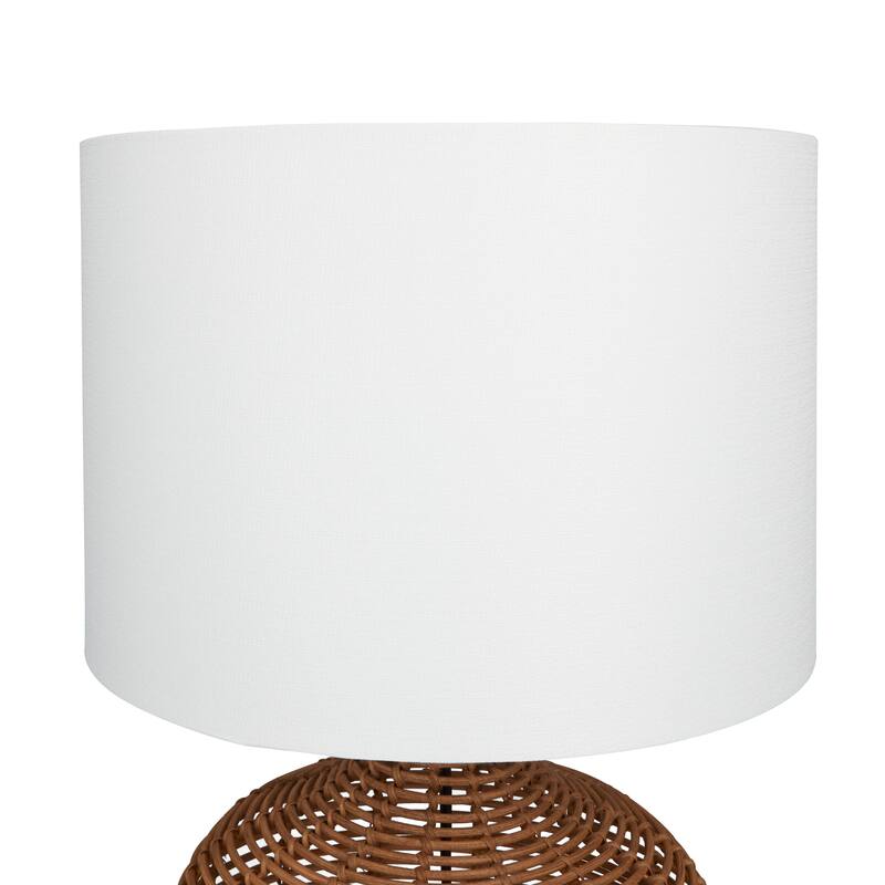Polyester Natural Table Lamp - 15 x 15 x 25