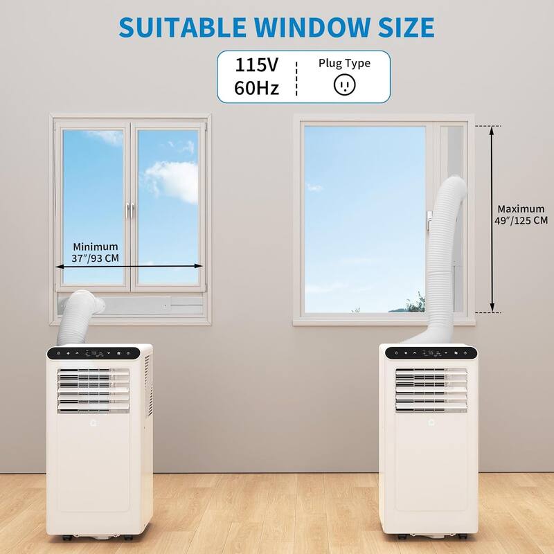 Portable Air Conditioner - 3-in-1 Cooling/Dehumidifier & Fan, 42dB Quiet AC with Remote