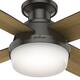 Hunter 52" Dempsey Flush Mount Ceiling Fan w/ LED Light Kit and Handheld Remote