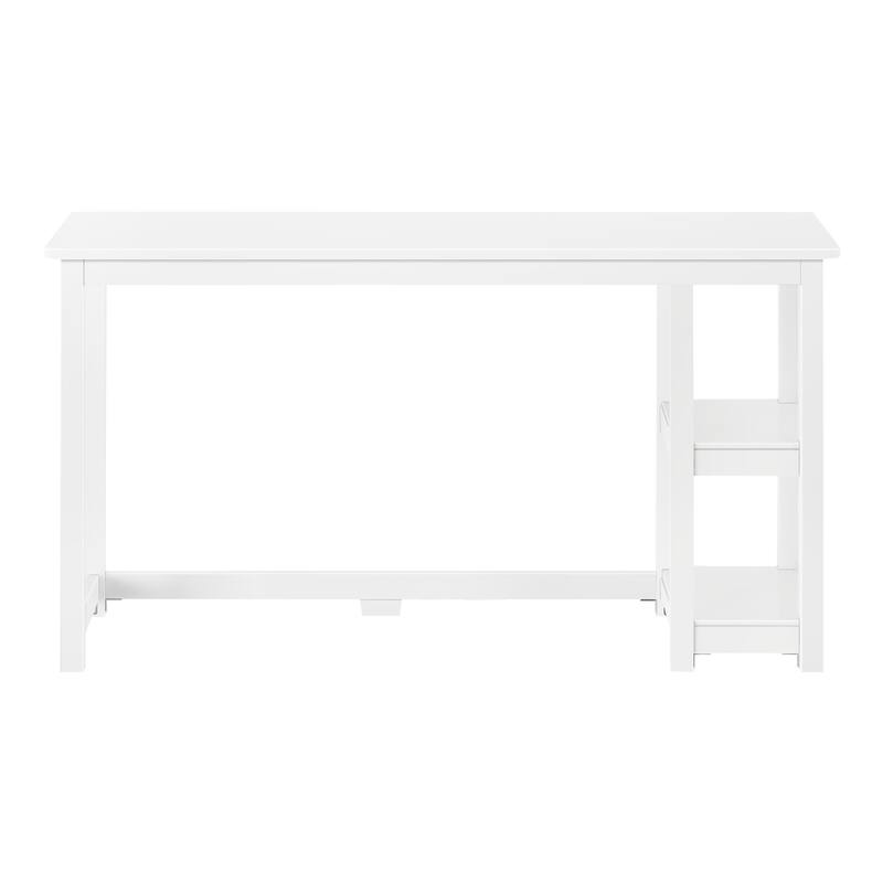 Plank and Beam Desk with Bookshelves