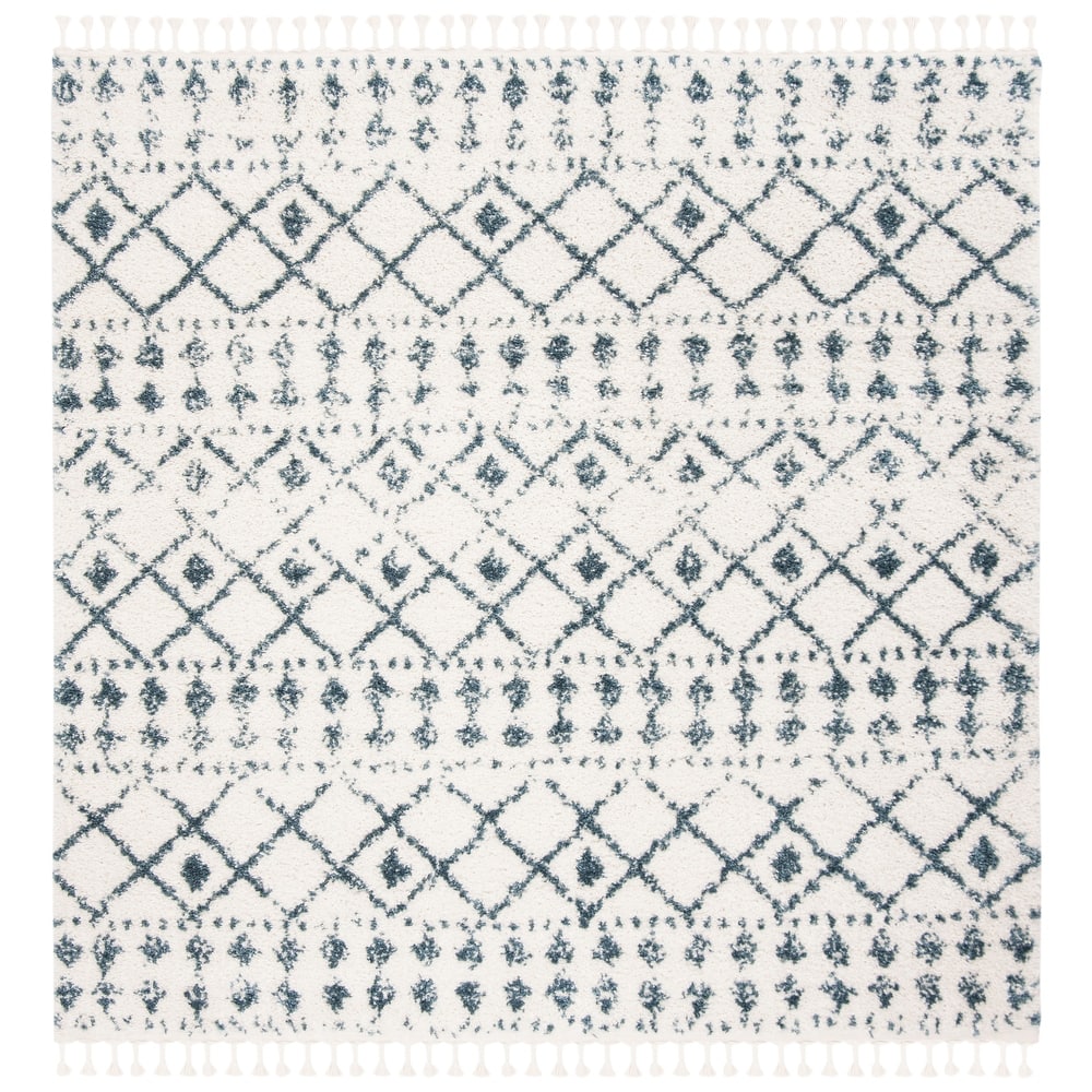 SAFAVIEH Berber Fringe Mirveta Liller Trellis Area Rug