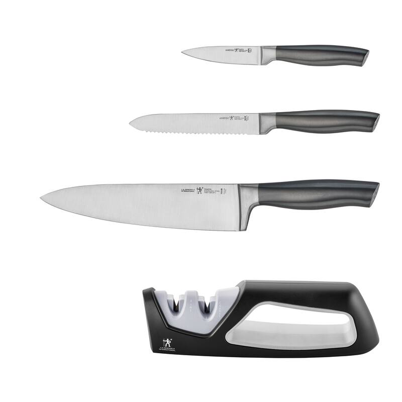 HENCKELS Graphite 4-pc Starter Knife Set - Stainless Steel - 4 Piece - 4-pc