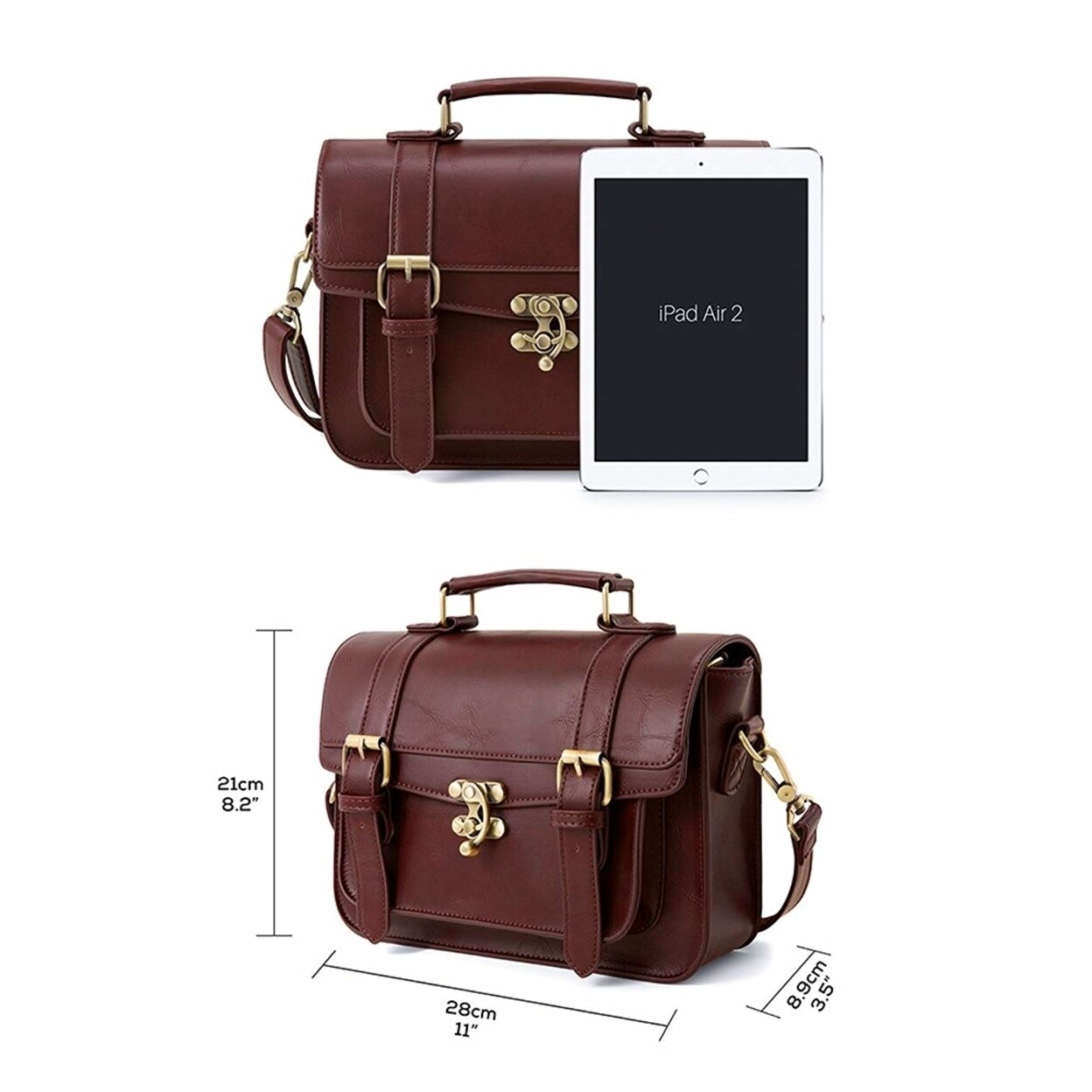 girls leather satchel