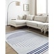 preview thumbnail 34 of 44, Livabliss Joel Mod Black/Ivory Ombre Geometric Striped Area Rug