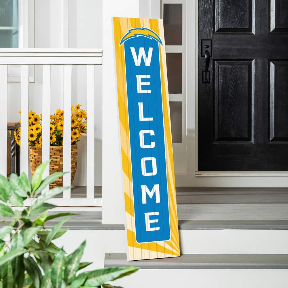 47" Porch Leaner Welcome Wall Sign, Los Angeles Chargers