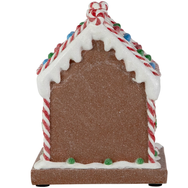 7.5" Pre-Lit LED Gingerbread Candy House Christmas Decoration