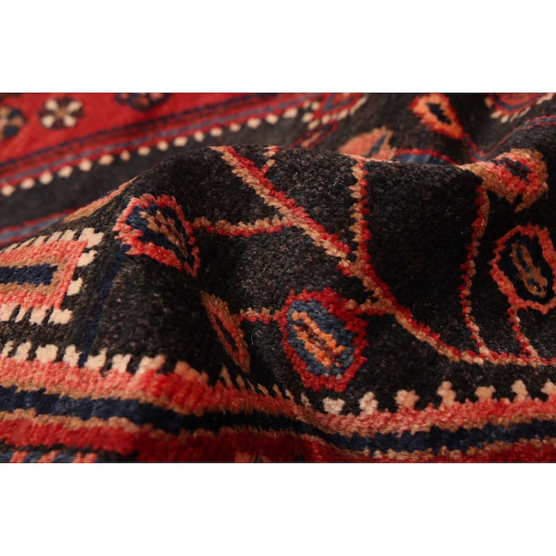 ECARPETGALLERY Hand-knotted Anadol Vintage Navy, Red Wool Rug - 4'6 x 8'2