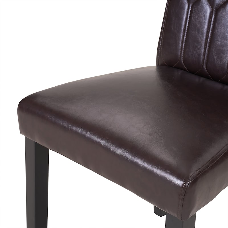 Javlergo Dining Chairs Set of 2/4/6 Upholstered Chairs with Solid Back for Kitchen Restaurant and Living Room