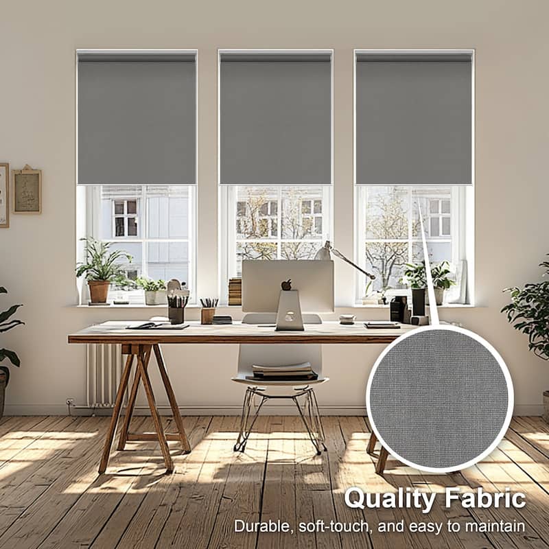 Chicology Cordless Light Filtering Window Roller Shade UV Protection - Urban White - 29"W X 72"H