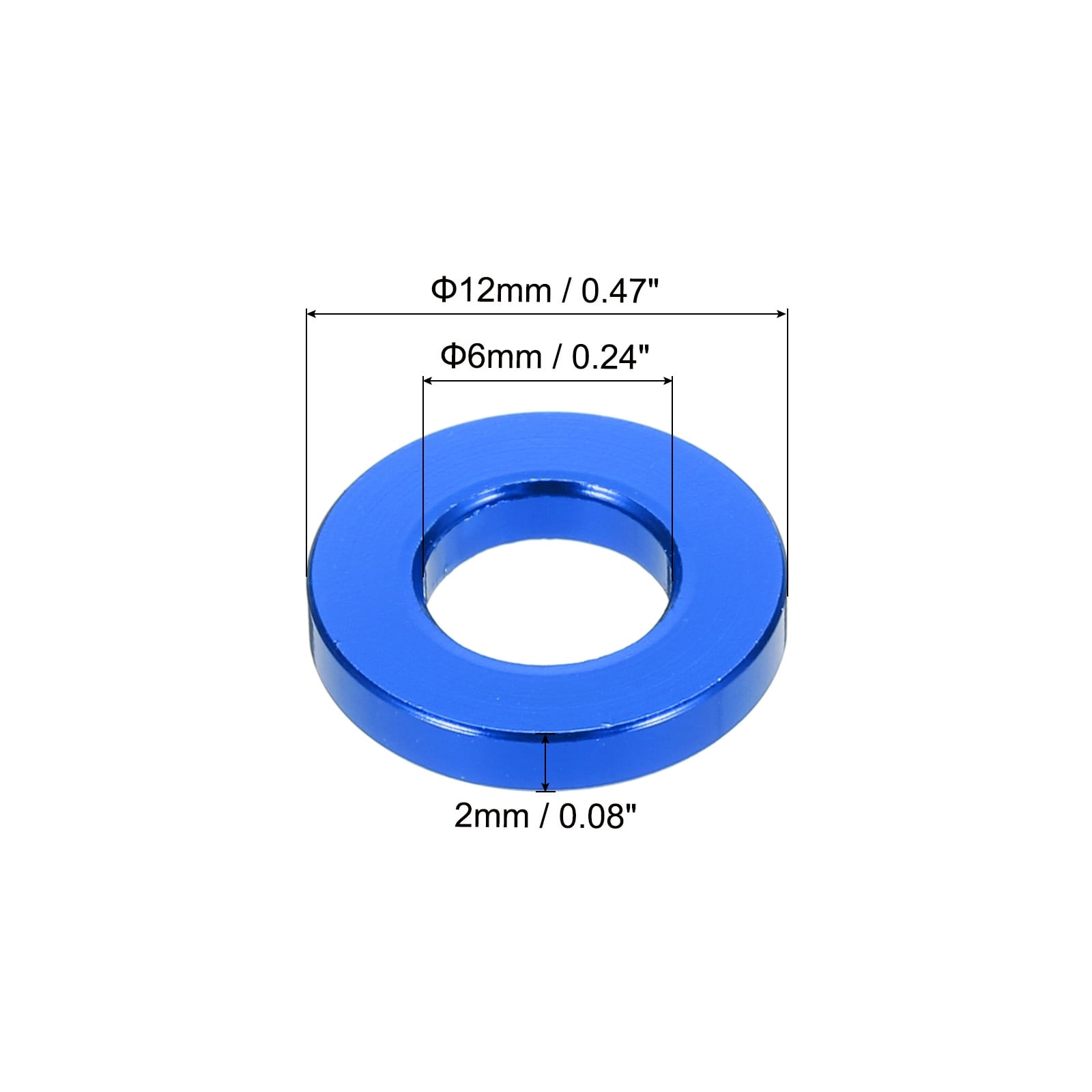 Flat Washer Gasket Anodized Countersunk Washer,Washers for Screw RC/FPV/PC/Drone/Mechanical Accessories Model Parts