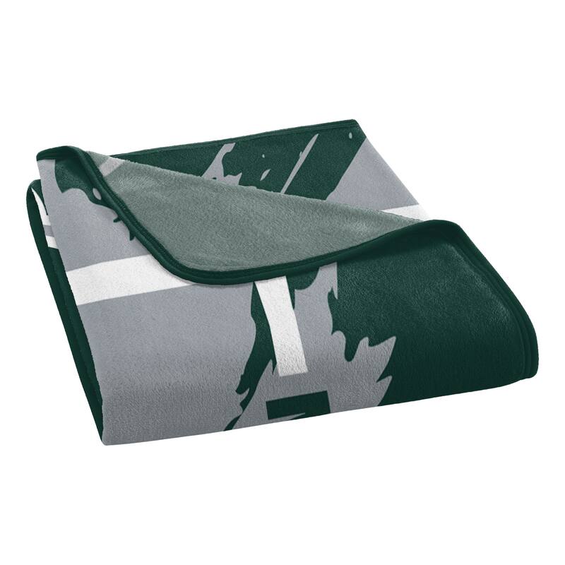 NCAA Michigan State Spartans Dimensional Micro Raschel Throw Blanket