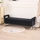 preview thumbnail 8 of 8, 67.9"W Oversized Storage Bench,Upholstered Bedroom Bench with Armrest