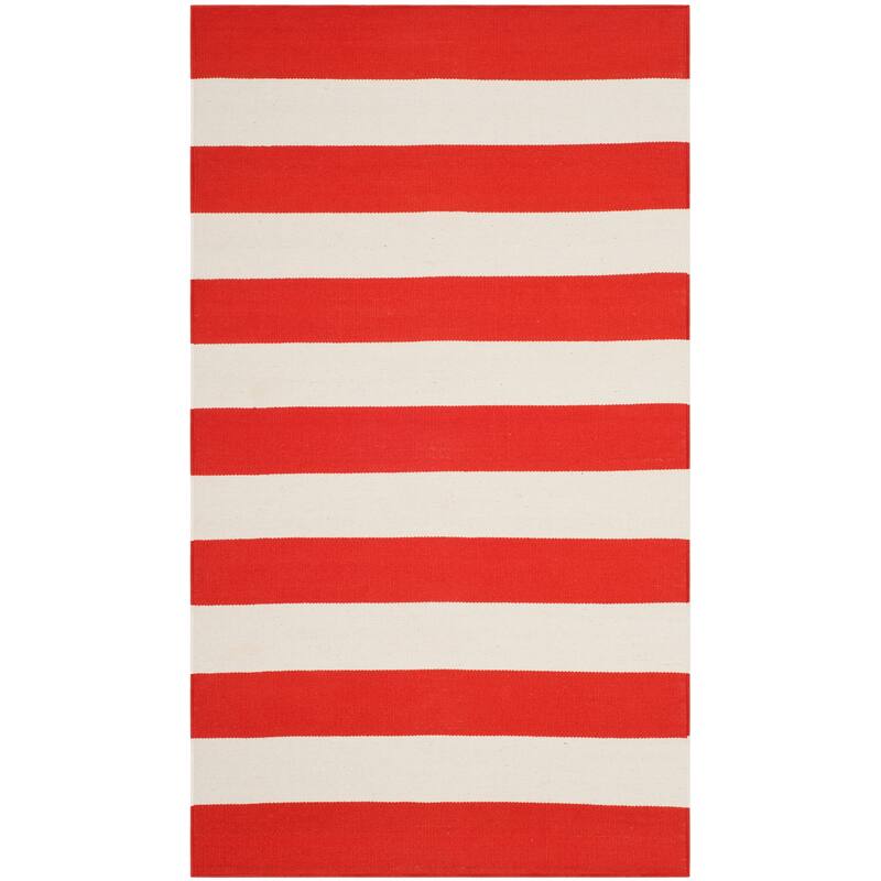 SAFAVIEH Handmade Montauk Caspian Stripe Cotton Flatweave Rug