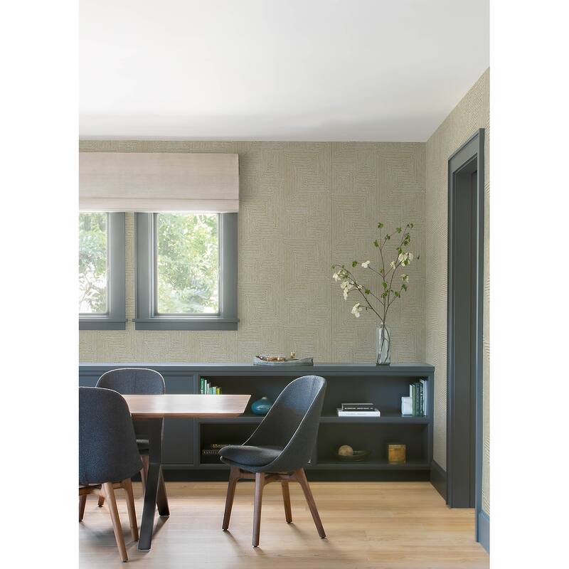 Scott Living Mortenson Gold Geometric Wallpaper
