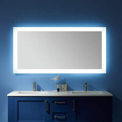 60'' Rectangle LED Lighted Accent Bathroom/Vanity Wall Mirror