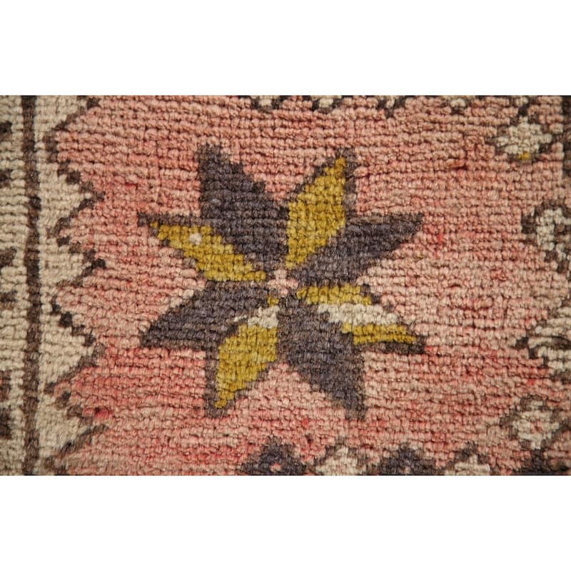 Gharajeh Persian Vintage Runner Rug Hand-knotted Wool Carpet - 2'10"x 10'6"