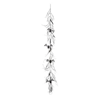 Batty Black Vine Garland - 6'