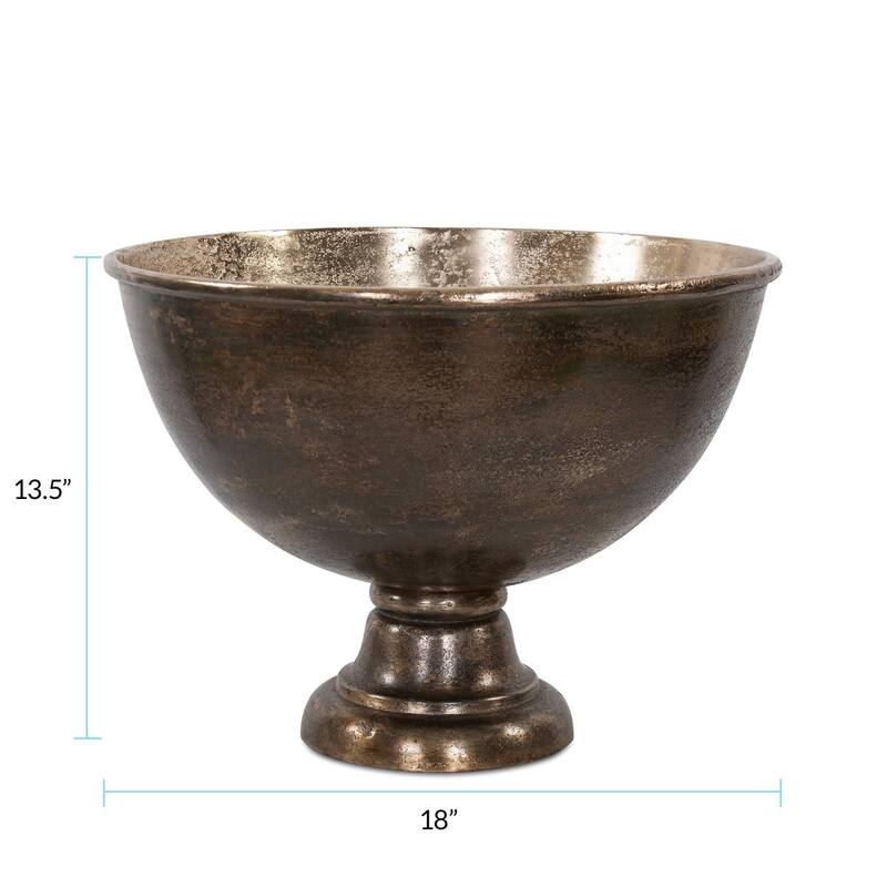 Golden Ore Large Champagne Serving Bowl