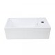 preview thumbnail 5 of 8, Wall Mount Cabinet Sink Dandi 17.75" White Porcelain Sink with Faucet, Drain with Overflow and Towel Bar Renovators Supply