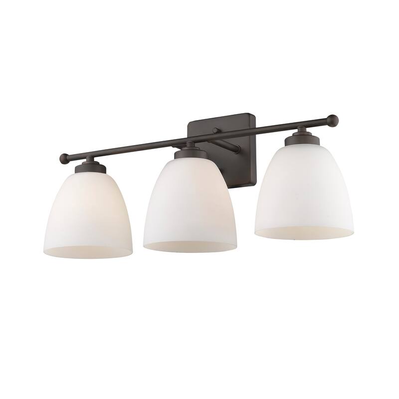 3 Light Over-Mirror Vanity Lighting in Oiled Bronze