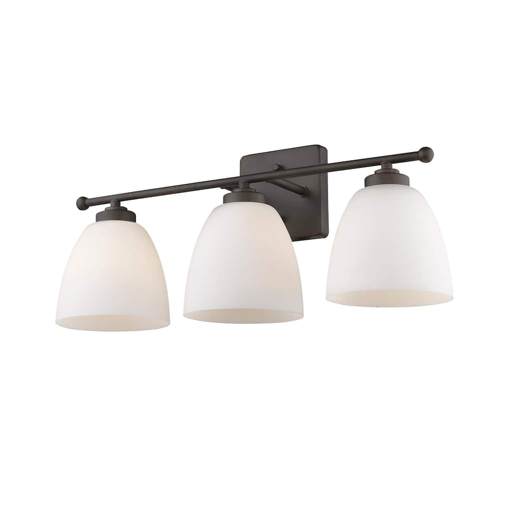 3 Light Over-Mirror Vanity Lighting in Oiled Bronze