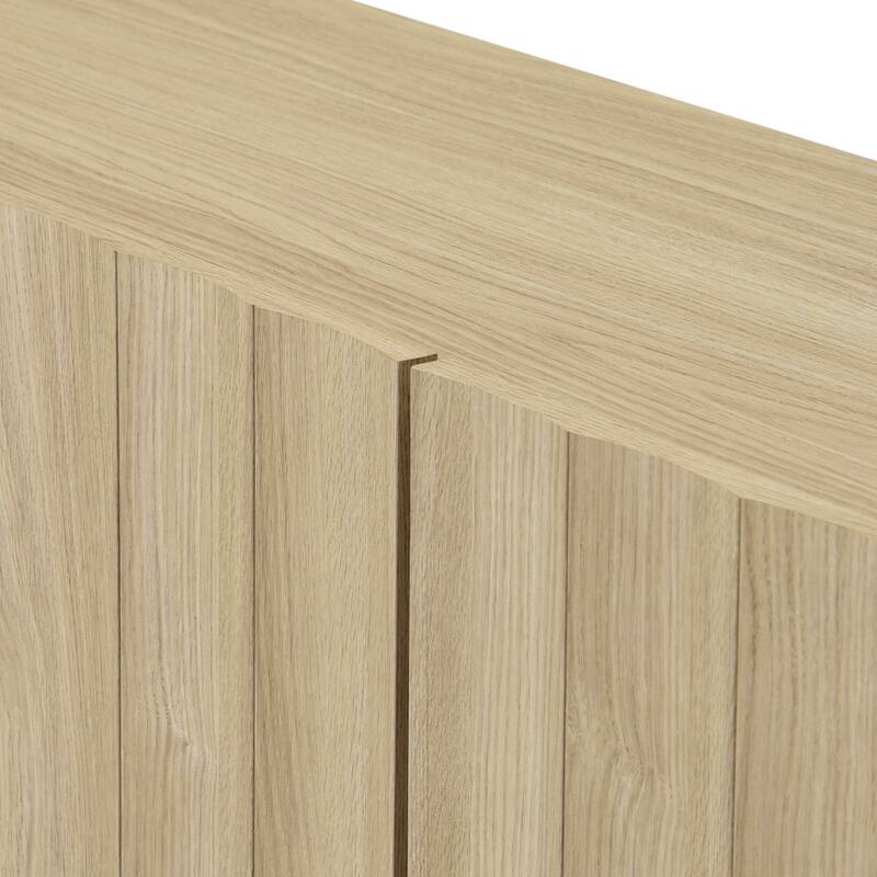 SAFAVIEH Home Bloom Scalloped 2-Door Sideboard / Media Stand - 64"W x 16"D x 32"H