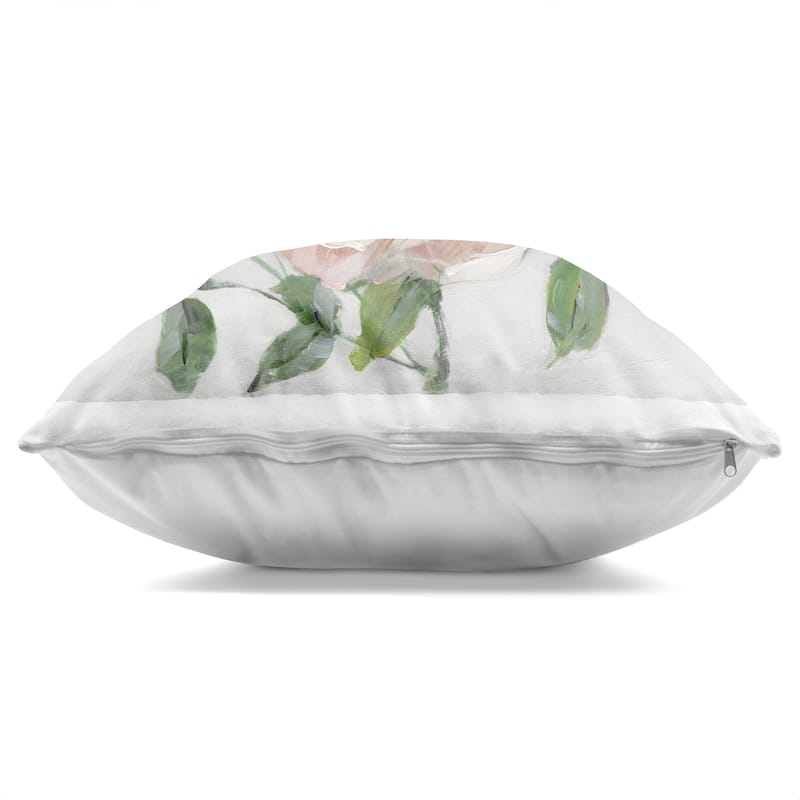 Stupell Pink Carnation Blossom Decorative Printed Throw Pillow Design by Sally Swatland