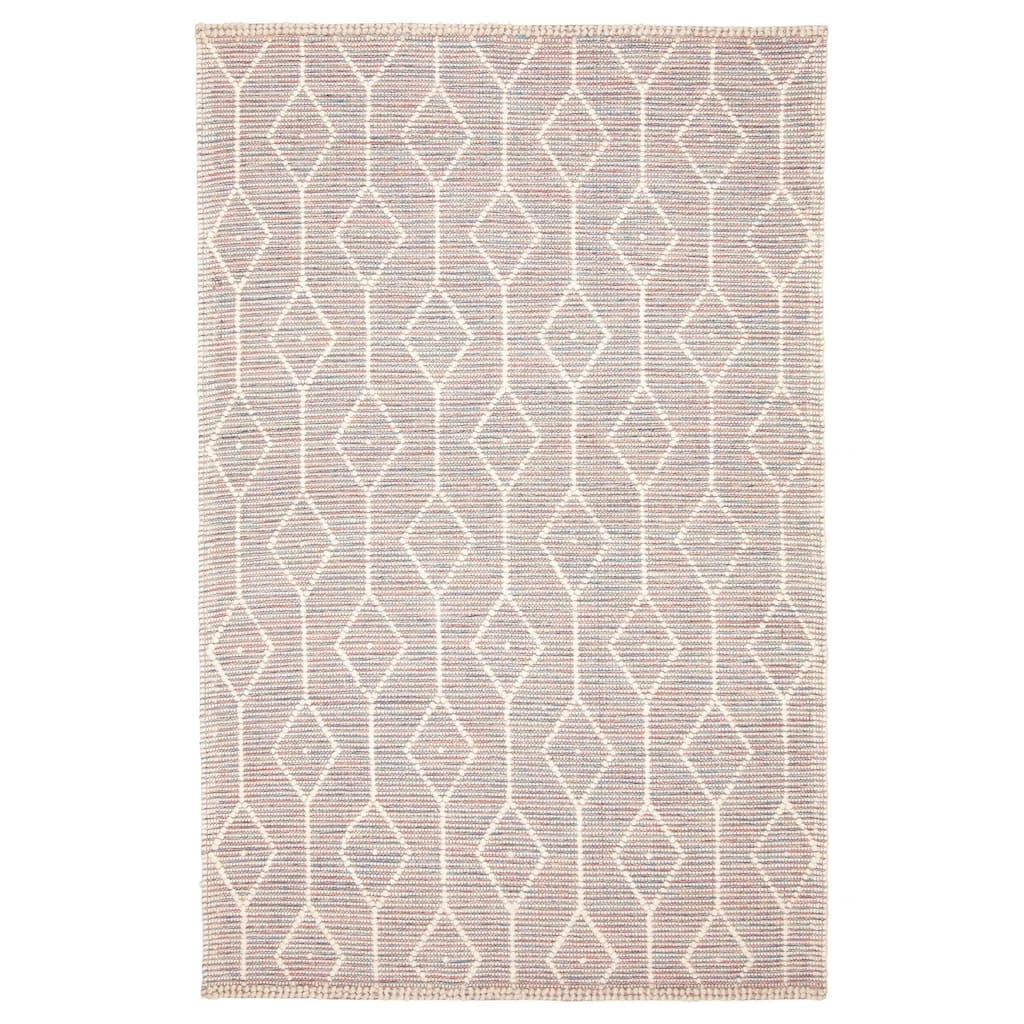 ECARPETGALLERY Braid weave Sienna Pink Wool Rug - 4'11 x 7'10