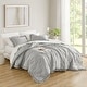 preview thumbnail 11 of 50, Chelsea Square Himari Diamond Quilted Ruffle Edge Comforter Set Grey - King