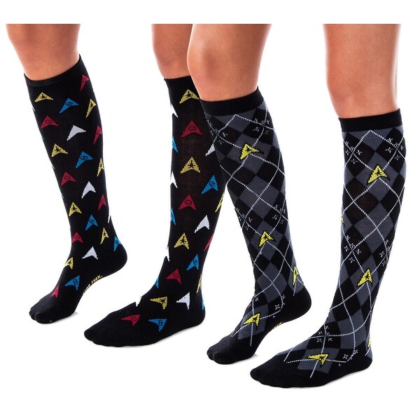 womens patterned knee high socks
