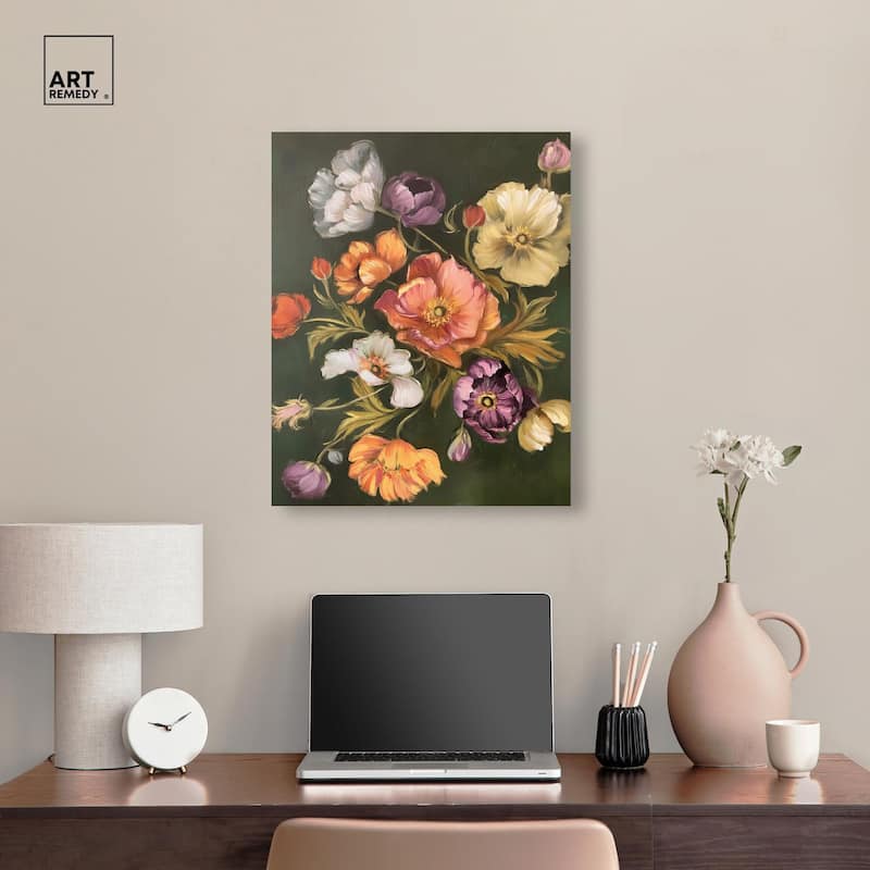 Twilight Tulips II Canvas by Art Remedy, Gallery Wrapped