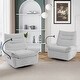 preview thumbnail 3 of 34, Upholstered Power Recliner Lounge Chair for Living Bedroom (Set of 2) Set-of-2 - Light Grey