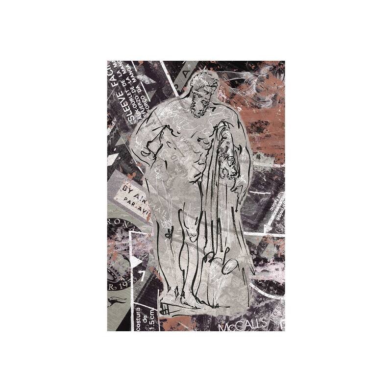 Graffiti Sculpture VI (24 x 36) Canvas Art Print - Small